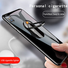 Load image into Gallery viewer, Mobile Creative USB cigarette lighter mobile phone bracket lighter multi-function cigarette accessories
