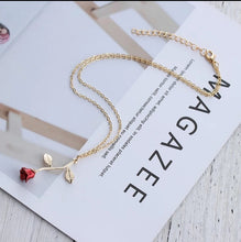 Load image into Gallery viewer, 2020 Statement Alloy Rose Pendant Necklace 4 Color Women Jewelry Accessories Gold Chain Necklace for Women Memorial Day Gift