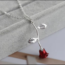 Load image into Gallery viewer, 2020 Statement Alloy Rose Pendant Necklace 4 Color Women Jewelry Accessories Gold Chain Necklace for Women Memorial Day Gift