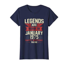Load image into Gallery viewer, Legends are born in January happy birthday to me T-shirt 100%  cotton fabric